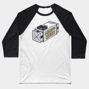 Cryptocurrency Miner Baseball T-Shirt